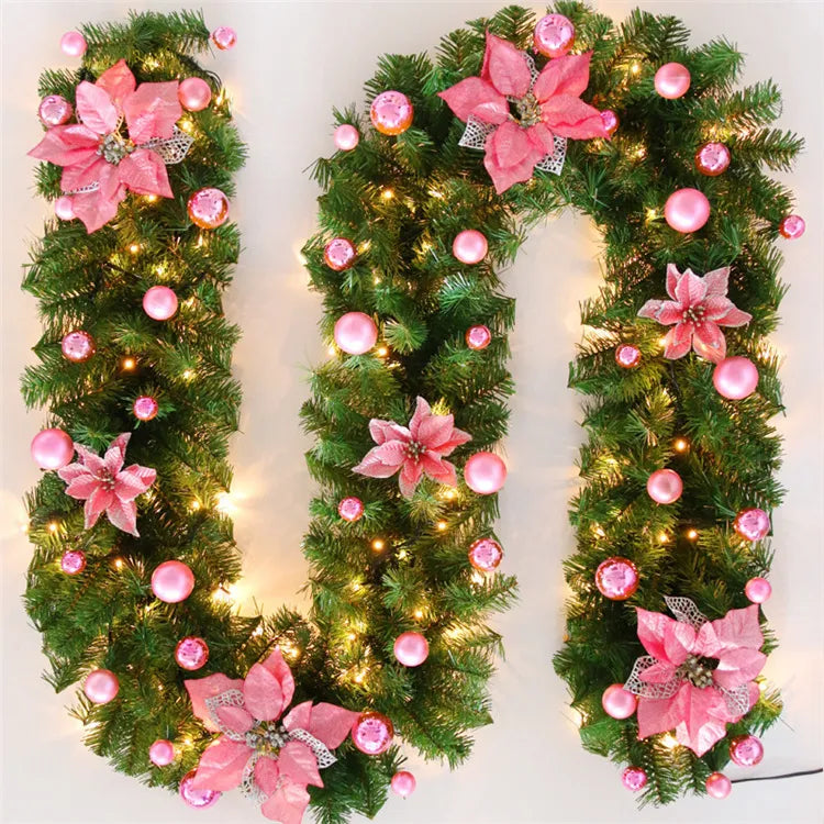 Radiant 2.7m LED Light Christmas Rattan Wreath